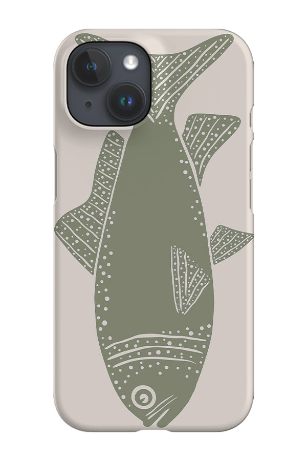 Fish Phone Case (Linen Moss Green) | Harper & Blake