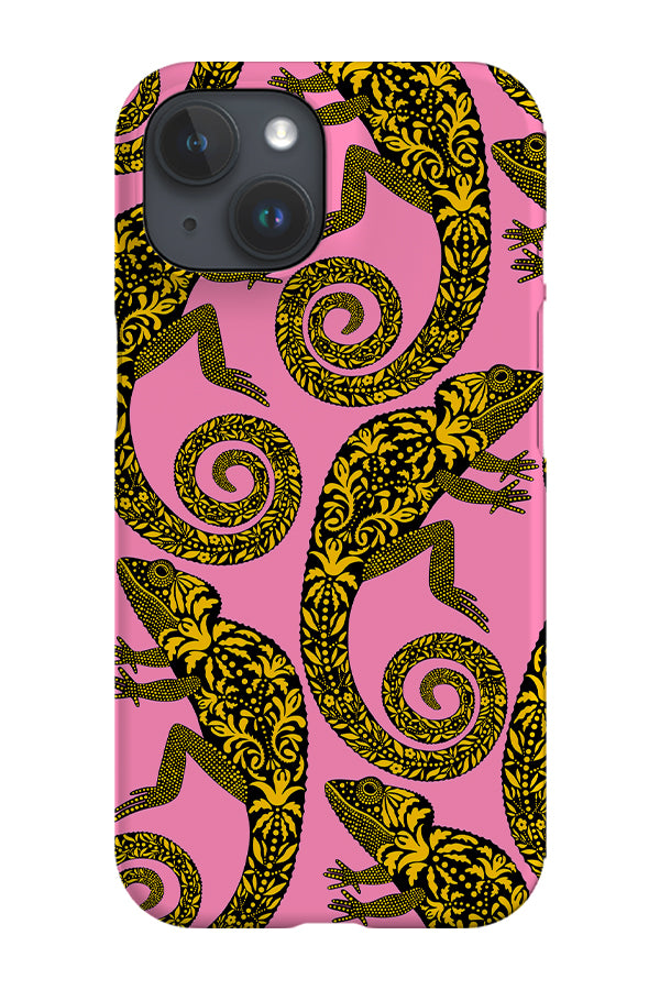 Floral Lizard Scatter Phone Case (Pink) | Harper & Blake
