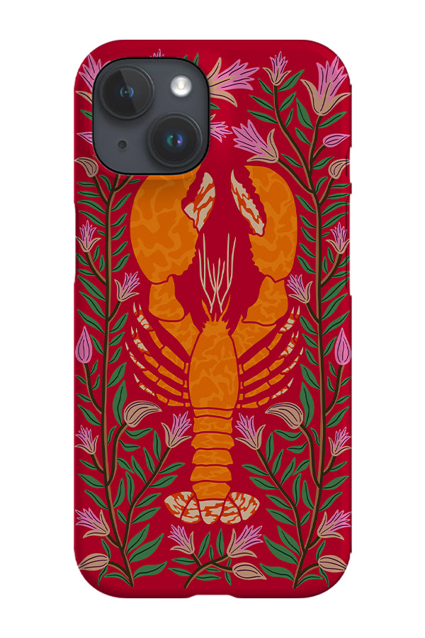 Floral Lobster Phone Case (Red) | Harper & Blake