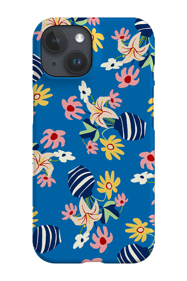Flower Vase Scatter Phone Case (Blue) | Harper & Blake