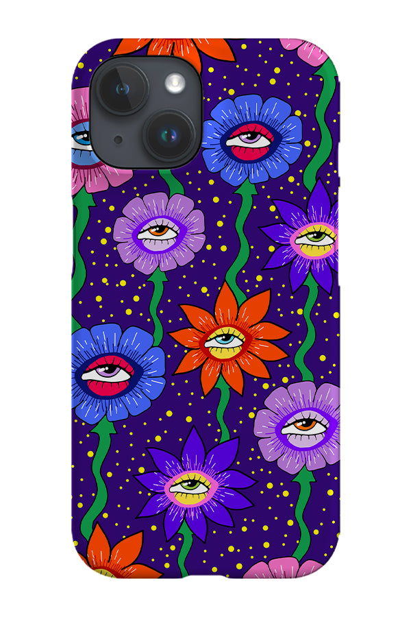 Eye Flowers Phone Case (Purple) | Harper & Blake
