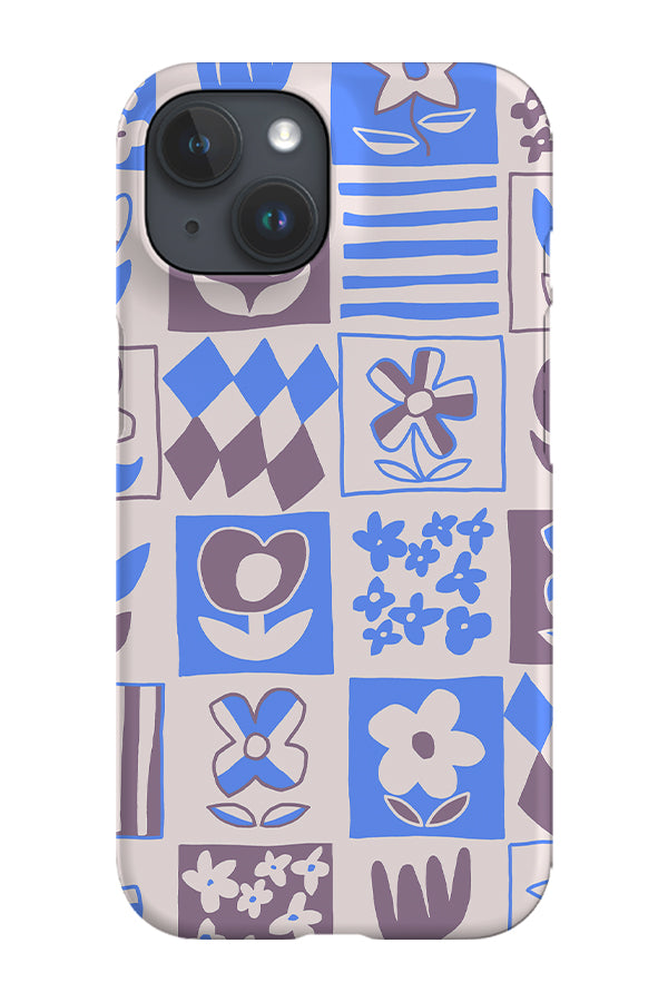 Four Flower Tile Multi Phone Case (Cornflower Lilac) | Harper & Blake