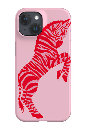 Minimal Zebra Phone Case (Pink Red) | Harper & Blake