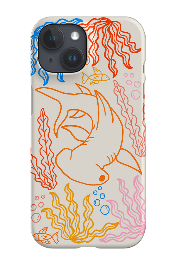 Hammerhead Shark Single Placement Phone Case (Bright) | Harper & Blake