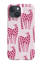 Horse Scatter Phone Case (Pink)