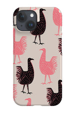 Jungle Chicken Scatter Phone Case (Off White)