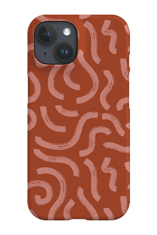 Abstract Brush Strokes by Kayla Ann Phone Case (Red) | Harper & Blake