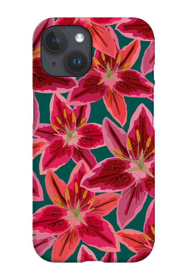 Lily Scatter Phone Case (Teal) | Harper & Blake