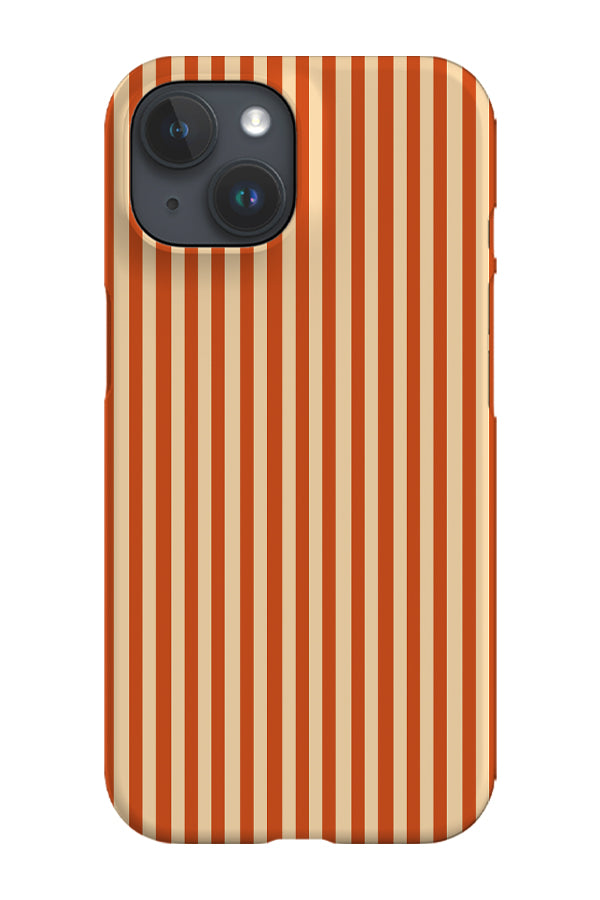 Line Study Stripes Phone Case (Burnt Orange Beige) | Harper & Blake