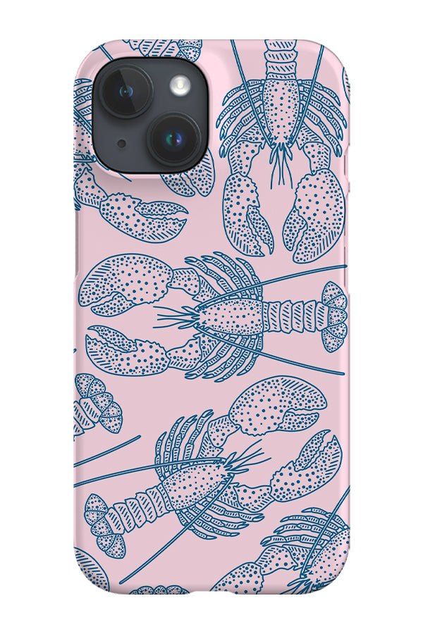 Lobster Scatter Phone Case (Pink Blue)