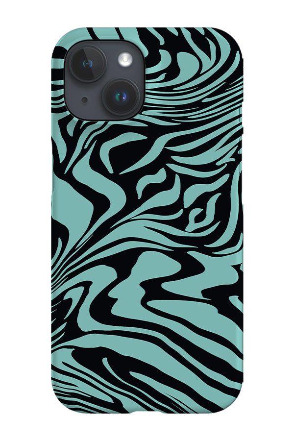 Marbled Tiger Print Phone Case (Mint) | Harper & Blake
