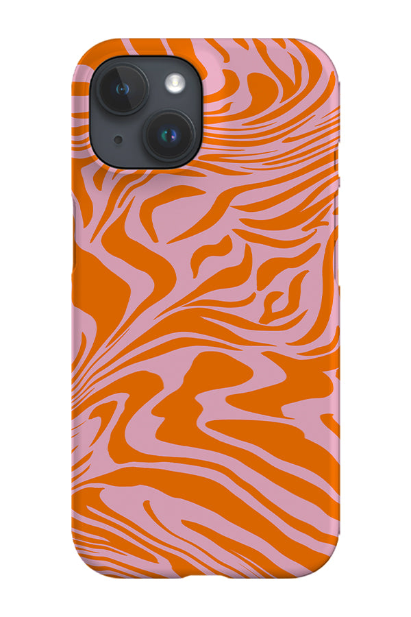 Marbled Tiger Print Phone Case (Orange) | Harper & Blake