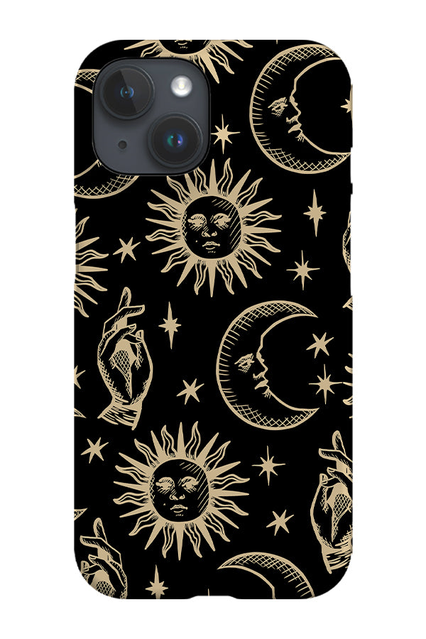 Medieval Celestial Phone Case (Black Yellow) | Harper & Blake