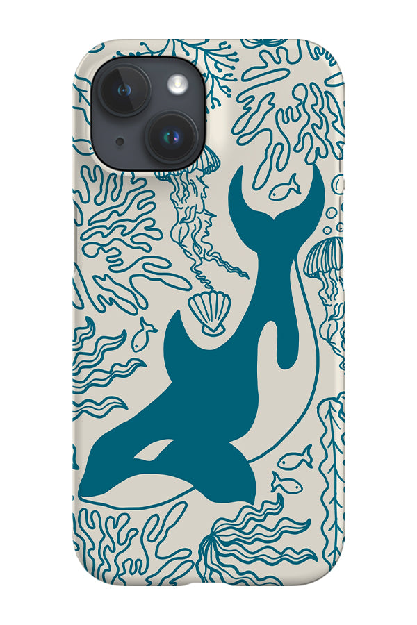 Orca Coral Reef Phone Case (Beige Blue) | Harper & Blake