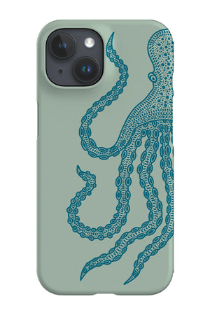 Octopus Placement Phone Case (Mint Blue) | Harper & Blake