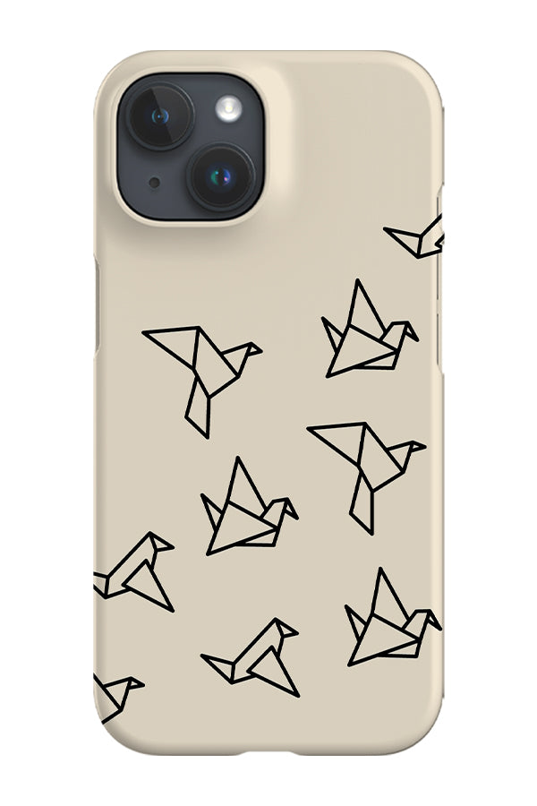 Bird Origami Phone Case (Beige) | Harper & Blake
