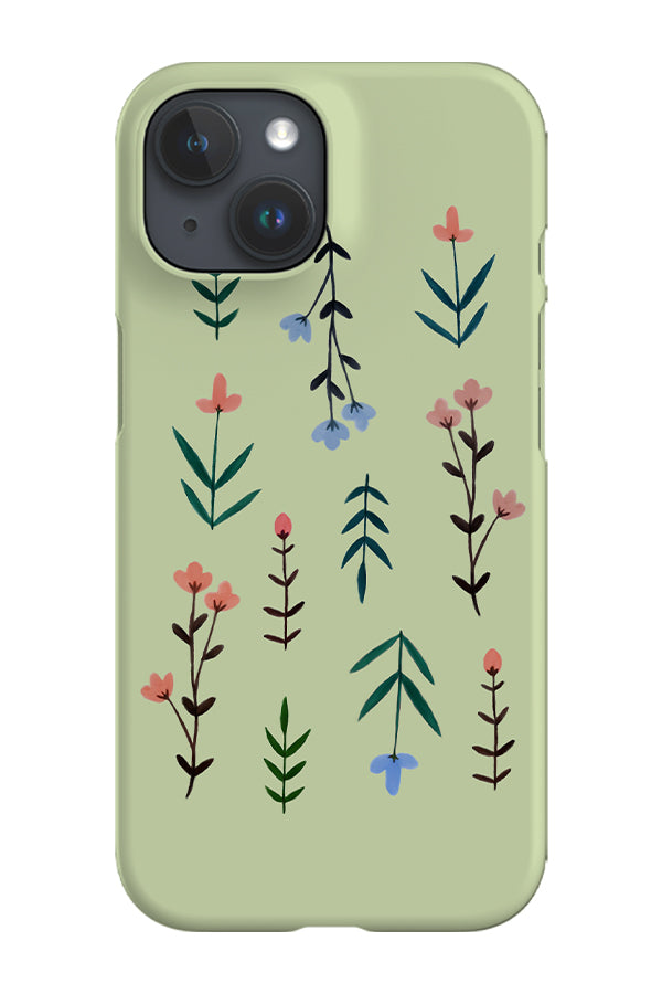 Painted Little Flowers Phone Case (Mint) | Harper & Blake