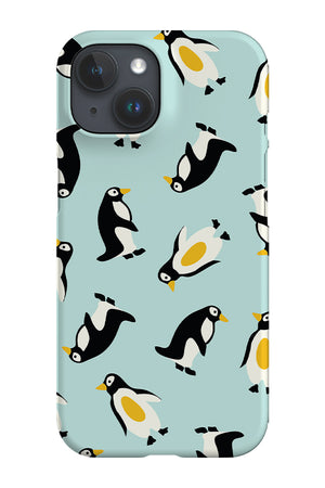 Penguins Print Phone Case (Blue) | Harper & Blake