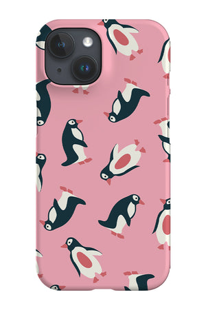 Penguins Print Phone Case (Pink) | Harper & Blake