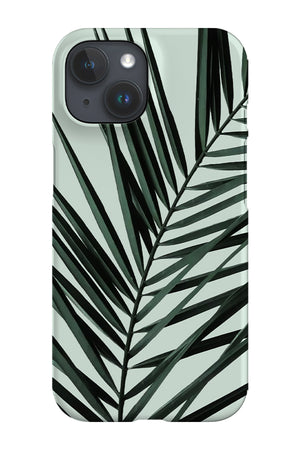 Green Palm Leaves Phone Case (Green) | Harper & Blake