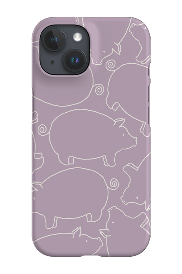 Pig Scatter Phone Case (Lilac) | Harper & Blake