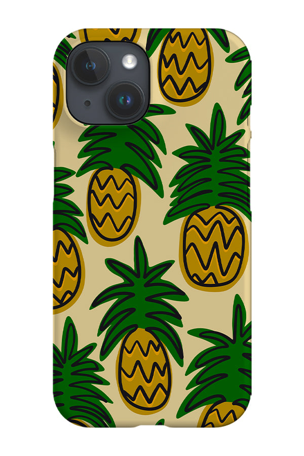 Pineapple Scatter Phone Case (Yellow & Green) | Harper & Blake