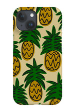 Pineapple Scatter Phone Case (Yellow & Green)