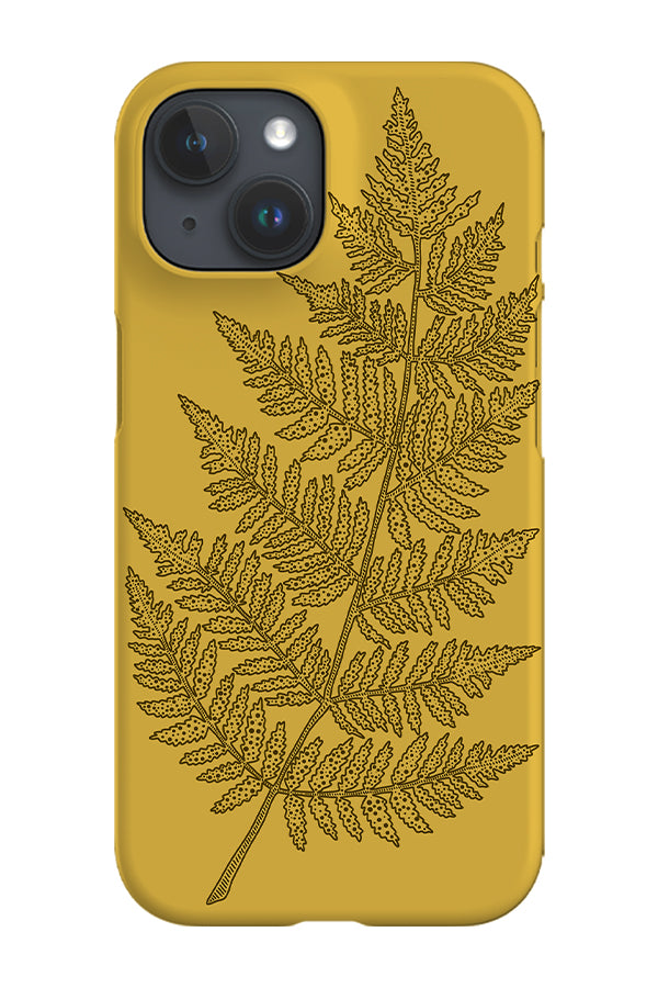 Placement Fern Phone Case (Yellow) | Harper & Blake