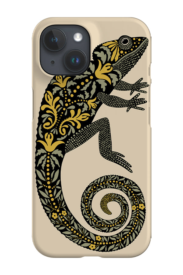 Placement Lizard Phone Case (Mint Yellow) | Harper & Blake