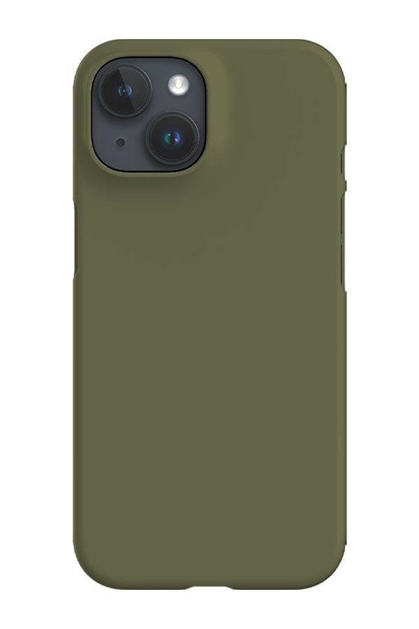 Khaki Green Plain Block Colour Phone Case | Harper & Blake