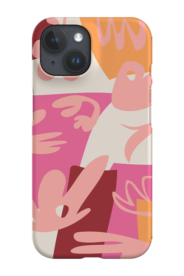 Plant Collage Phone Case (Peach Pink) | Harper & Blake