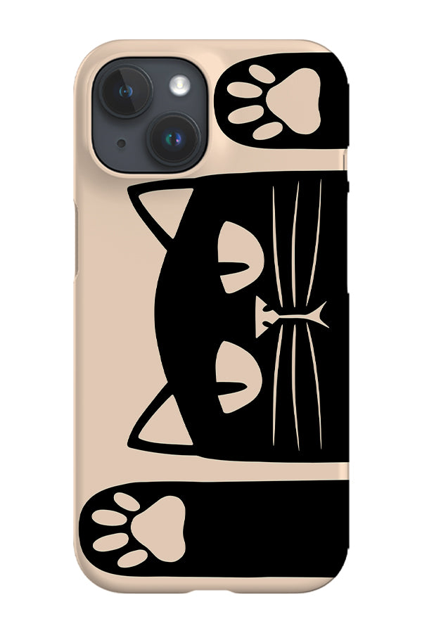 Playful Cat Phone Case (Black & White) | Harper & Blake