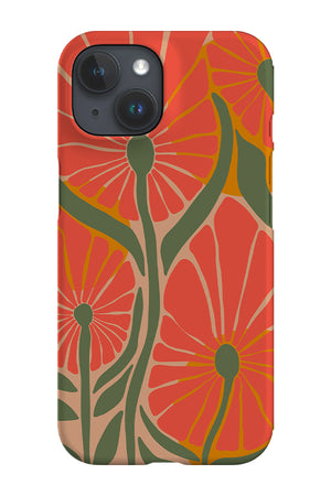 Retro Flower & Sun Phone Case (Peach) | Harper & Blake