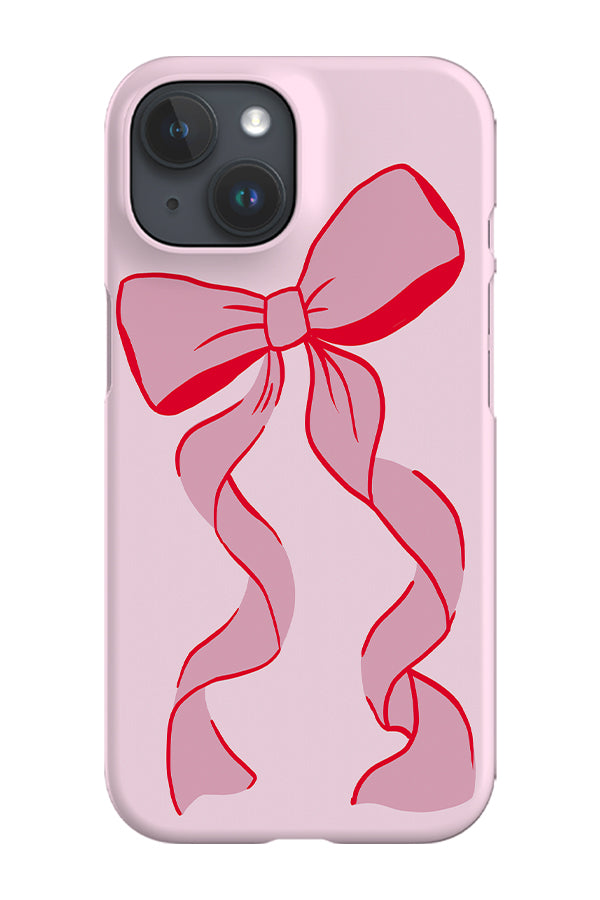 Ribbon Bow Phone Case (Pink Red) | Harper & Blake