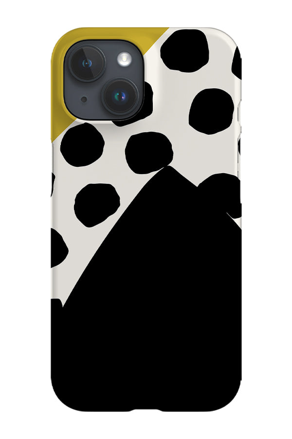 Shapes Big Dot Phone Case (Black) | Harper & Blake