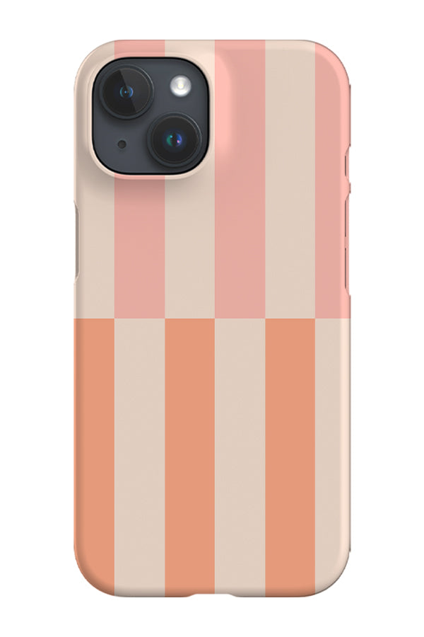 Shifted Stripes Phone Case (Neutral Pink) | Harper & Blake