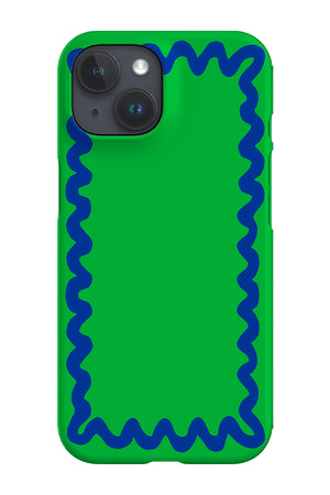 Swirl Border Phone Case (Green) | Harper & Blake