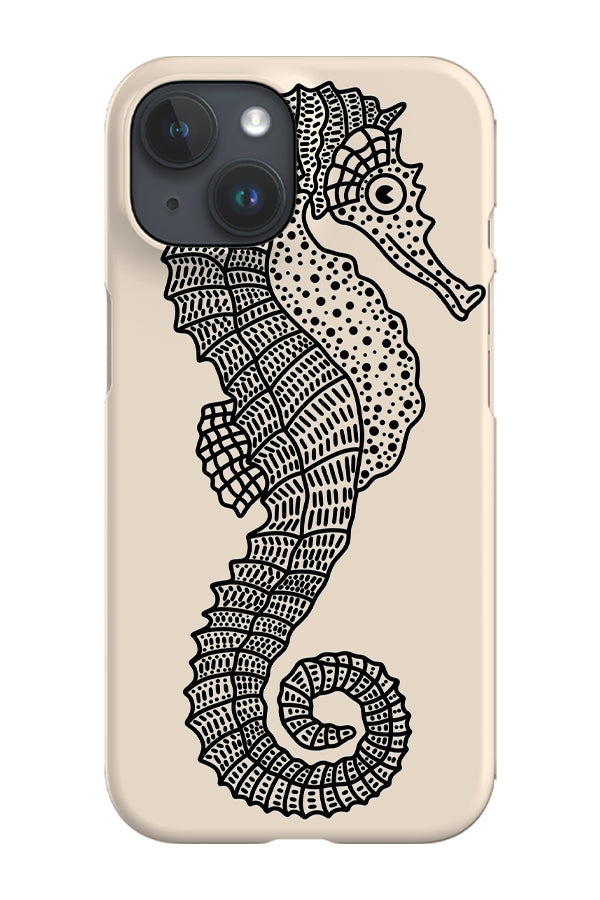 Seahorse Phone Case (Black White) | Harper & Blake