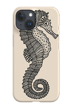 Seahorse Phone Case (Black White)