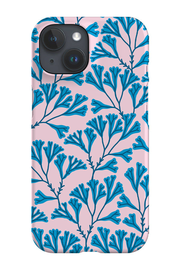 Seaweed Line Art Phone Case (Pink Blue) | Harper & Blake