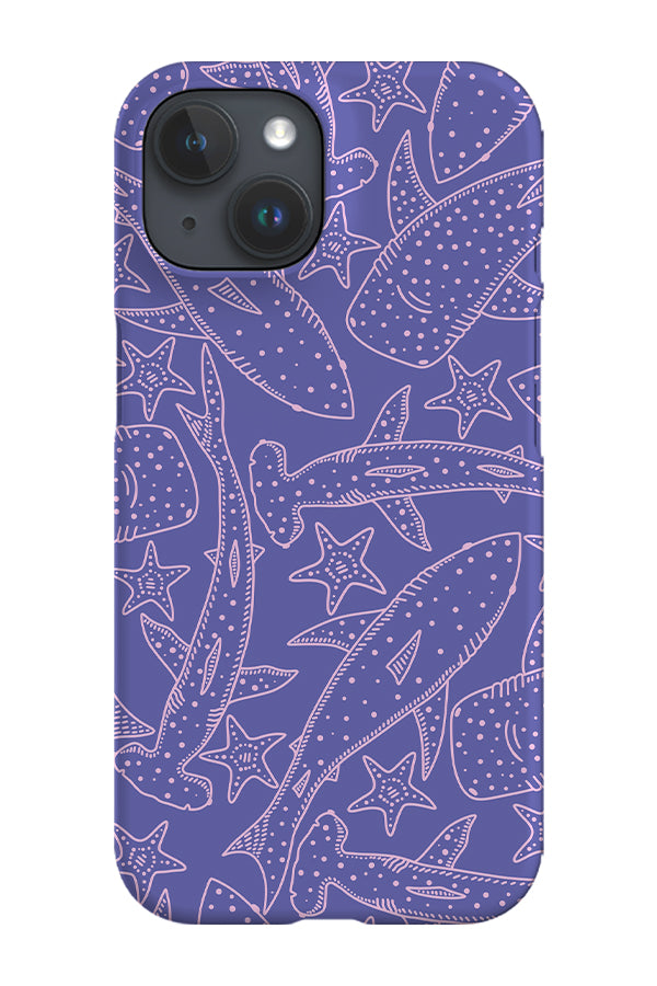 Sharks & Starfish Phone Case (Purple) | Harper & Blake