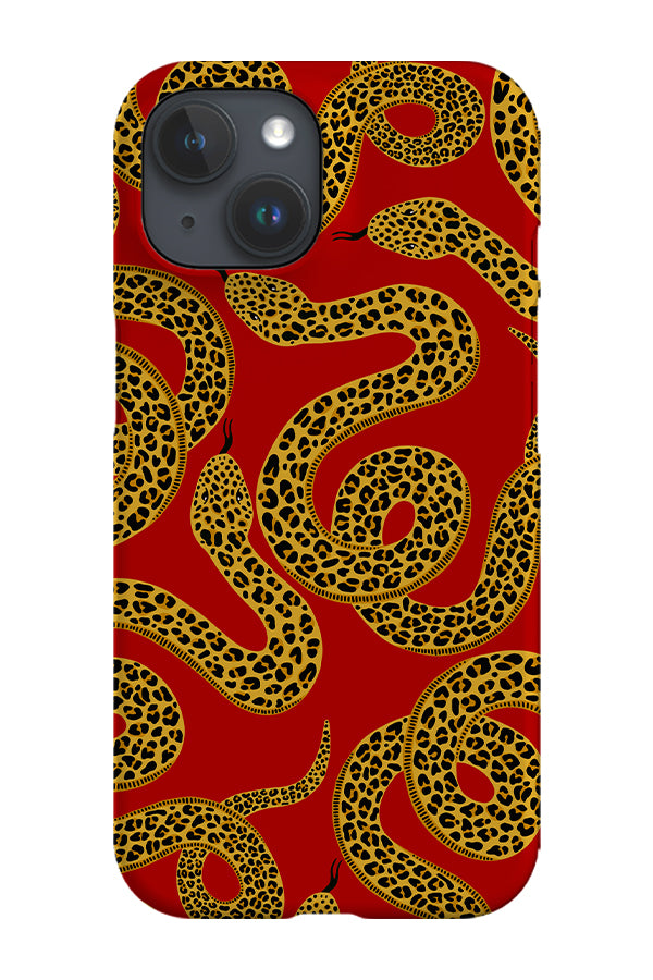 Snake Scatter Phone Case (Red) | Harper & Blake
