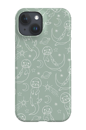 Space Otter Line Art Phone Case (Mint) | Harper & Blake