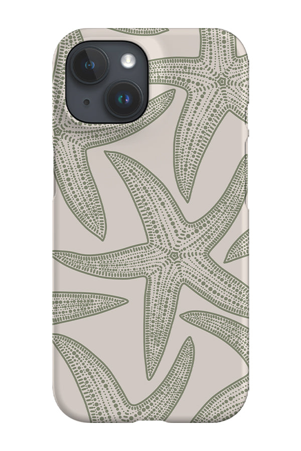 Oversized Starfish Phone Case (Linen Moss Green) | Harper & Blake