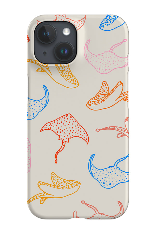 Stingray Line Art Phone Case (Bright) | Harper & Blake
