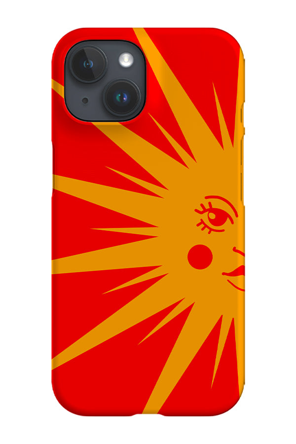 Sun Side Placement Phone Case (Yellow Red) | Harper & Blake