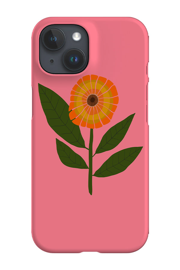 Sunflower Placement Phone Case (Pink)