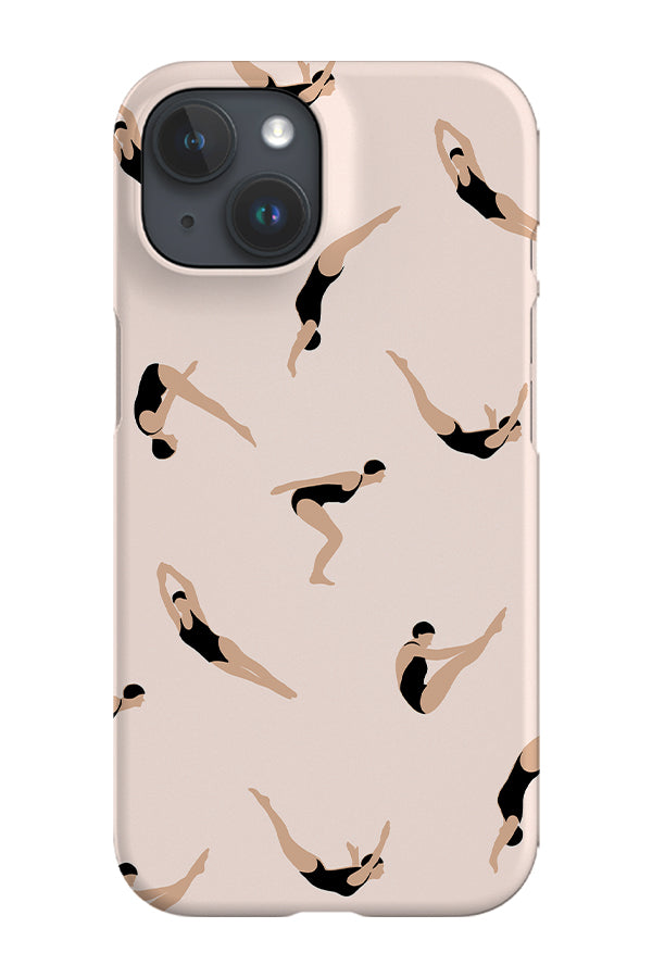 Retro Swimmers Phone Case (Cream) | Harper & Blake