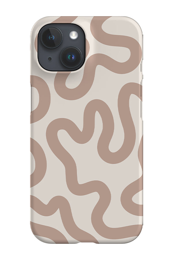 Swirl Lines Abstract Phone Case (Pale Terracotta) | Harper & Blake