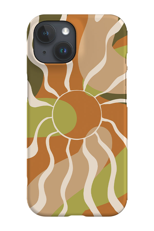 Swirly Sun Phone Case (Green) | Harper & Blake